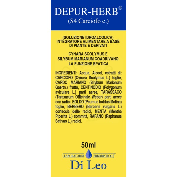 DEPUR-HERB COMPOSTO S 4 CARCIOFO 50 ML - Newepa Srl