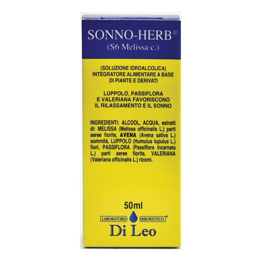 SONNO-HERB COMPOSTO S 6 MELISSA 50 ML - Newepa Srl