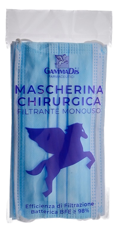 MASCHERINA CHIRURGICA 3 PEZZI GAMMADIS - Newepa Srl