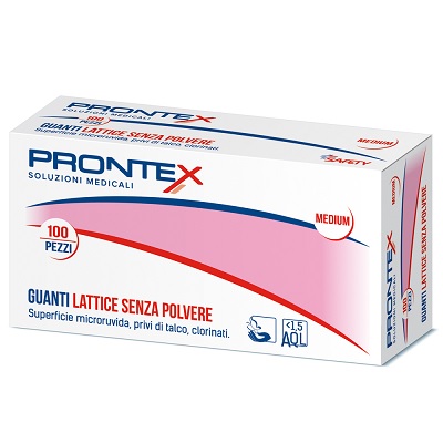 PRONTEX GUANTO IN LATTICE SENZA POLVERE MEDIO 100 PEZZI - Newepa Srl