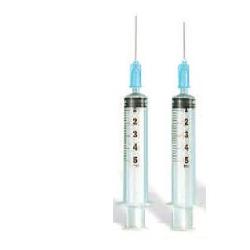 SIRINGA 5 ML AGO GAUGE 21 NUMERO 2 CONO CENTRALE 1 PEZZO - Newepa Srl