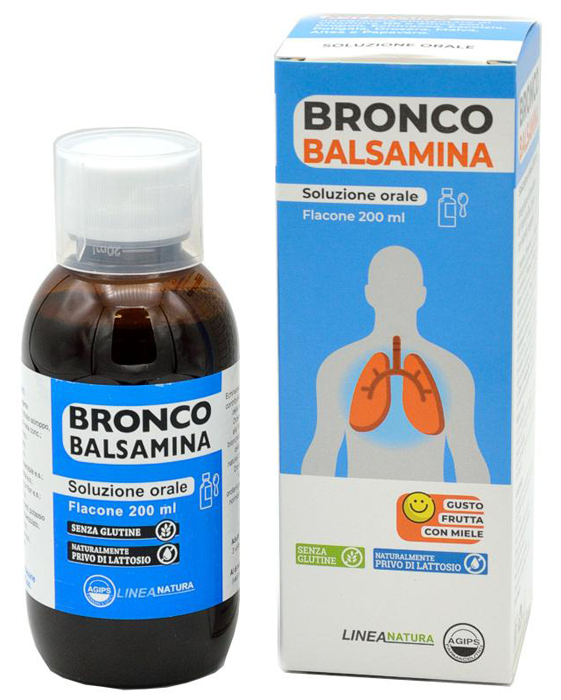 BRONCOBALSAMINA SOLUZIONE ORALE 200 ML GUSTO FRUTTA CON MIELE - Newepa Srl