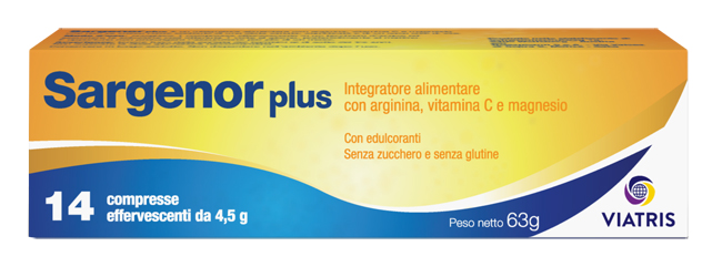 SARGENOR PLUS 14 COMPRESSE EFFERVESCENTI DA 4,5 G - Newepa Srl