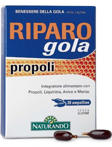 RIPARO GOLA PROPOLI 20 AMPOLLE BEVIBILI - Newepa Srl