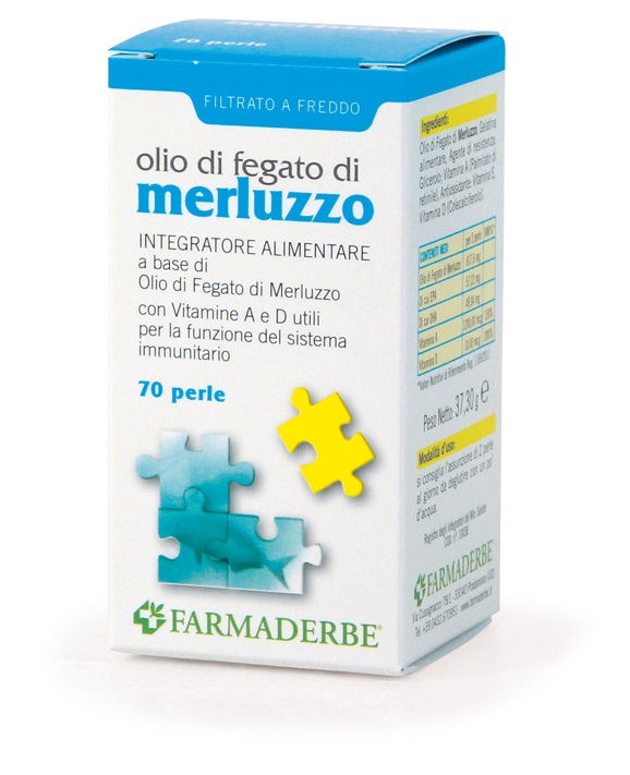 OLIO DI FEGATO DI MERLUZZO 200 PERLE - Newepa Srl