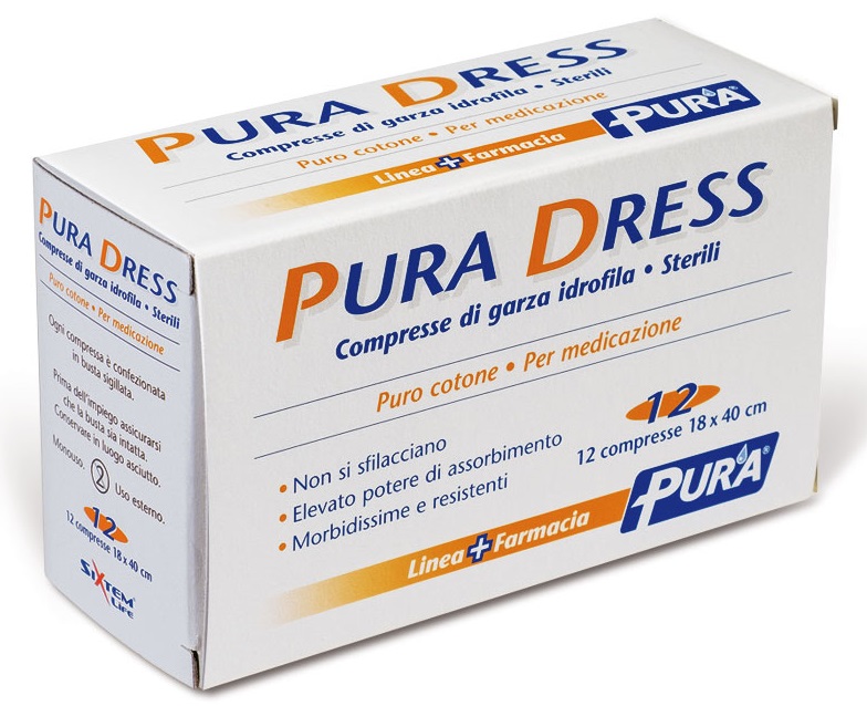 GARZA IN TESSUTO NON TESSUTO PURA SOFT 18X40CM 12 PEZZI - Newepa Srl