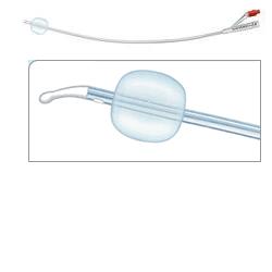 CATETERE FOLEY IN SILICONE PER ADULTI BRILLANT PLUS 2 VIE SENZA SCANALATURE CH20 LUNGHEZZA 41 CM PALLONCINO 10 ML PUNTA CILINDRICA 2 FORI 1 PEZZO - Newepa Srl