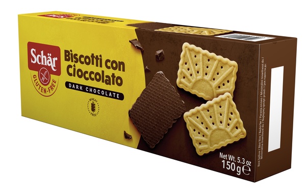 SCHAR BISCOTTO CON CIOCCOLATO DARK CHOCOLATE 150 G - Newepa Srl