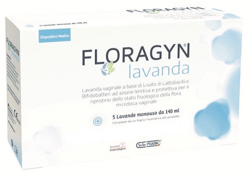 LAVANDA VAGINALE A BASE DI LATTOBACILLI LISATI FLORAGYN LAVANDA 140ML 5FLACONI - Newepa Srl