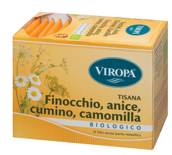 VIROPA FINOCCHIO/CUMINO/ANICE/CAMOMILLA BIO 15 BUSTINE - Newepa Srl