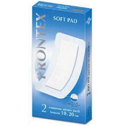 GARZA COMPRESSA PRONTEX SOFT PAD AUTOADESIVA 10X20CM 2 PEZZI - Newepa Srl