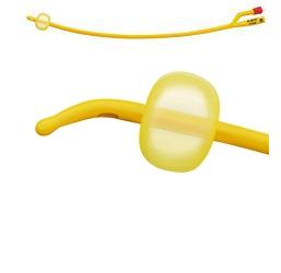 CATETERE FOLEY A MEDIA PERMANENZA  RUSCH GOLD PLUS A 3 VIE IN SILKOLATEX LATTICE-SILICONE PER ADULTO CH18 LUNGHEZZA 40 CM PUNTA CILINDRICA A 2 FORI PALLONCINO 5-15 ML 1 PEZZO - Newepa Srl