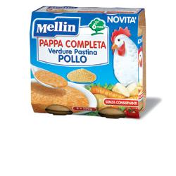 MELLIN PAPPA COMPLETA POLLO 250 G 2 PEZZI - Newepa Srl