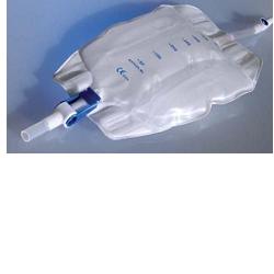 SACCA RACCOGLI URINA DA GAMBA PER INCONTINENZA IN PVC 750 ML TUBO RACCORDO DIRITTO 10 CM+RUBINETTO SCARICO+VALVOLA ANTIREFLUSSO+2 FASCE A BOTTONI 30 PEZZI - Newepa Srl
