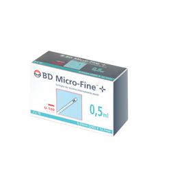 SIRINGA INSULINA BECTON DICKINSON 0,5 ML 100 UI AGO GAUGE 29 30 PEZZI - Newepa Srl
