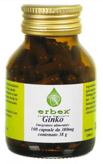 GINKGO BILOBA 100 CAPSULE 380 MG - Newepa Srl