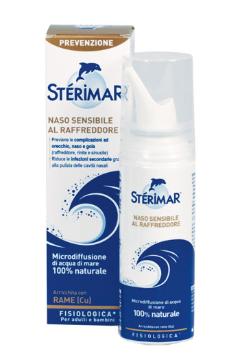 STERIMAR NASO SENSIBILE AL RAFFREDDORE ACQUA DI MARE SPRAY 100 ML - Newepa Srl