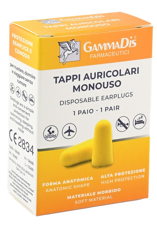 TAPPO AURICOLARE EAR GOMMAPIUMA 2 PEZZI GAMMADIS - Newepa Srl