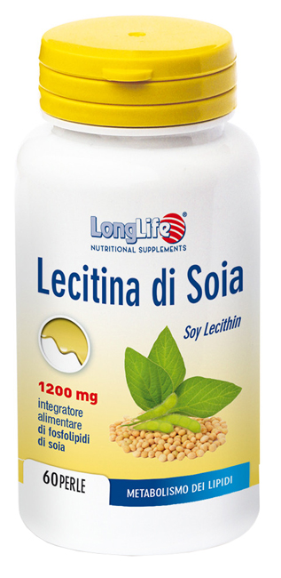 LONGLIFE LECITINA SOIA 60 PERLE DI GELATINA DA 1,7 G - Newepa Srl