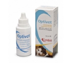 OPTIVET DETERGENTE PER OCCHI PER CANI E GATTI FLACONE 50 ML - Newepa Srl