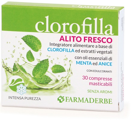 CLOROFILLA BREATH PURIFING 30 COMPRESSE MASTICABILI - Newepa Srl