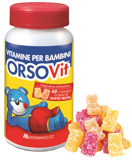 ORSOVIT CARAMELLE GOMMOSE VITAMINA BB SENZA GLUTINE 60 PEZZI - Newepa Srl