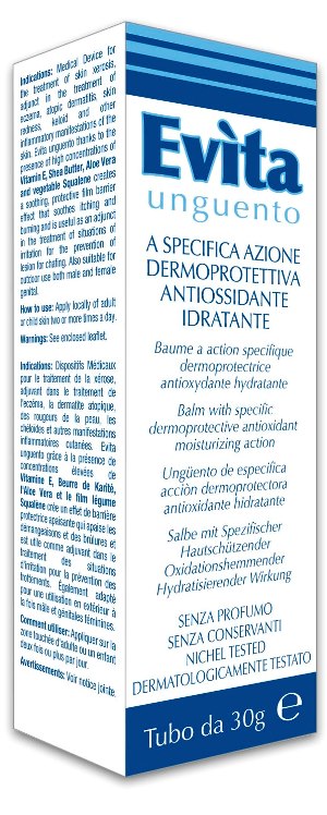 EVITA UNGUENTO A SPECIFICA AZIONE DERMOPROTETTIVA ANTIOSSIDANTE IDRATANTE 30 ML - Newepa Srl
