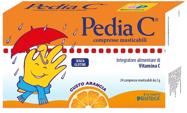 PEDIA C ARANCIA 24 COMPRESSE MASTICABILI - Newepa Srl