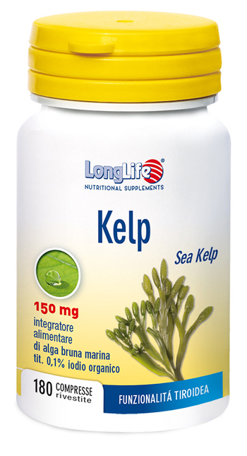 LONGLIFE KELP ALGA BRUNA 180 COMPRESSE - Newepa Srl