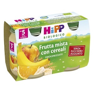 HIPP BIO HIPP BIO OMOGENEIZZATO FRUTTA MISTA CON CEREALI 2X125 G - Newepa Srl