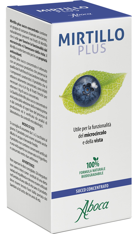 MIRTILLO PLUS SUCCO CONCENTRATO 100 ML - Newepa Srl