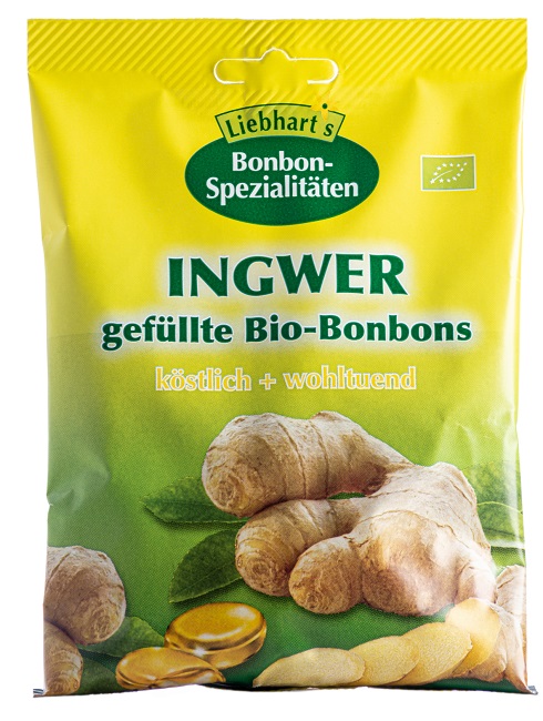 BONBONS ZENZERO BIO 100 G 18 CARAMELLE RIPIENE - Newepa Srl