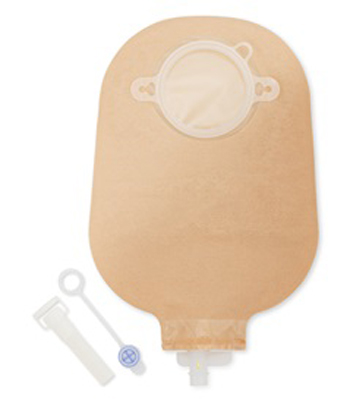 SACCA UROSTOMIA ANATOMICA URO RUBINETTO DI CHIUSURA DI SICUREZZA NOVA 2 43MM 10 PEZZI+1ATTATORE+TAPPINI ESTERNI - Newepa Srl