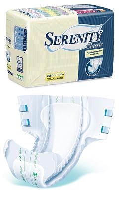 PANNOLONE PER INCONTINENZA A MUTANDINA SERENITY CLASSIC FORMATO SUPER TAGLIA LARGE 30 PEZZI - Newepa Srl