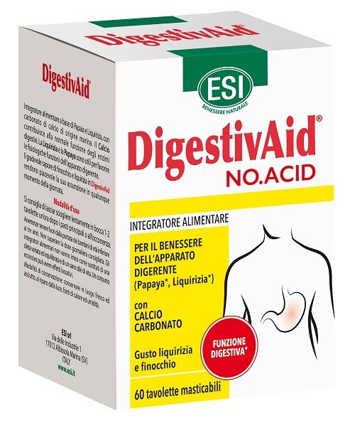 ESI DIGESTIVAID NO ACID 60 TAVOLETTE - Newepa Srl