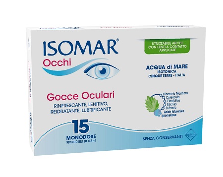ISOMAR OCCHI GOCCE OCULARI ALL'ACIDO IALURONICO 0,20% 15 FLACONCINI - Newepa Srl