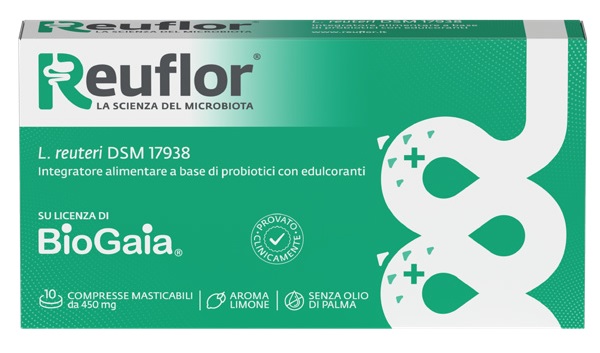 REUFLOR 10 COMPRESSE MASTICABILI AROMA LIMONE - Newepa Srl