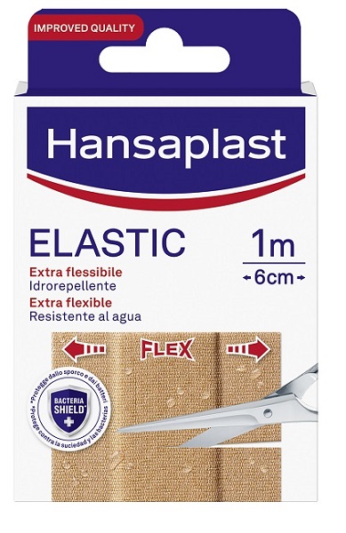 CEROTTO IN STRISCIA HANSAPLAST ELASTIC EXTRA FLESSIBILE 6 CM LUNGHEZZA 1 M 10 PEZZI - Newepa Srl