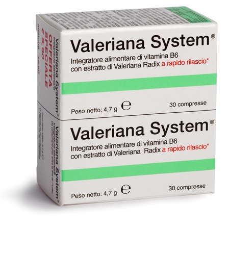 VALERIANA SYSTEM 30 COMPRESSE + 30 COMPRESSE - Newepa Srl