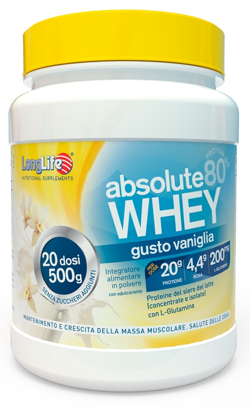 LONGLIFE ABSOLUTE WHEY VANIGLIA 500 G - Newepa Srl