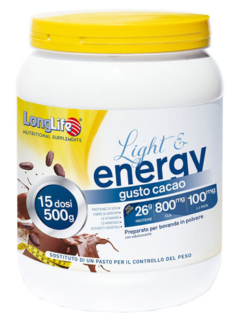 LONGLIFE LIGHT & ENERGY CACAO 500 G - Newepa Srl