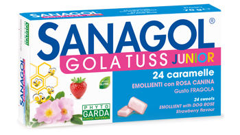 SANAGOL GOLA TUSS JUNIOR FRAGOLA 24 CARAMELLE - Newepa Srl