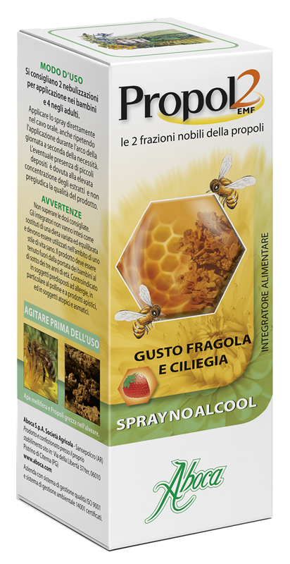 PROPOL2 EMF SPRAY NO ALCOOL FRAGOLA E CILIEGIA 30 ML - Newepa Srl
