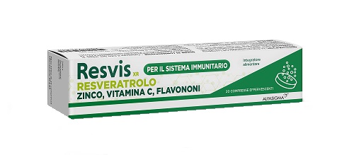 RESVIS XR ALFASIGMA 20 COMPRESSE EFFERVESCENTI DA 4 G - Newepa Srl