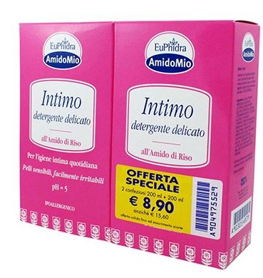 EUPHIDRA ABBINATA INTIMO DETERGENTE DELICATO 200 ML + 200 ML - Newepa Srl
