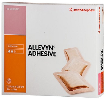 MEDICAZIONE IDROCELLULARE STERILE ALTAMENTE ASSORBENTE ADESIVA IN SCHIUMA DI POLIURETANO 12,5X12,5CM 10 PEZZI - Newepa Srl