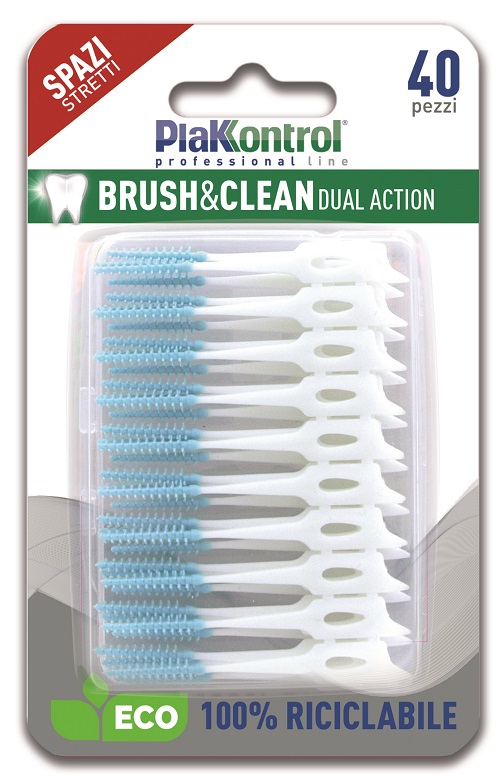 PLAKKONTROL BRUSH & CLEAN SCOVOLINI SPAZI STRETTI 40 PEZZI - Newepa Srl