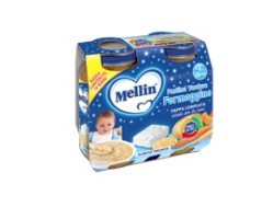 MELLIN BABY CENA COMPLETA FORMAGGINO PASTICA 2 PEZZI DA 200 G - Newepa Srl