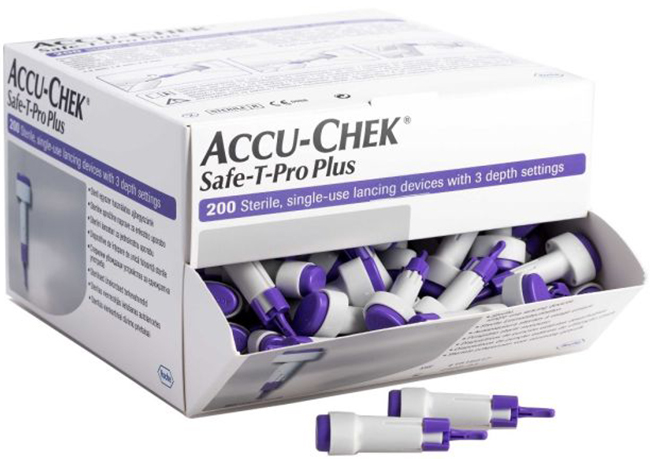 LANCETTE PUNGIDITO ACCU-CHEK SAFE T PRO PLUS PD 200 PEZZI - Newepa Srl