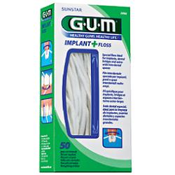 GUM IMPLANT + FLOSS FILO INTERDENTALE 50 PEZZI - Newepa Srl